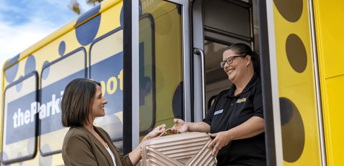 The Parking Spot guests are met at their vehicle by our airport shuttle drivers.